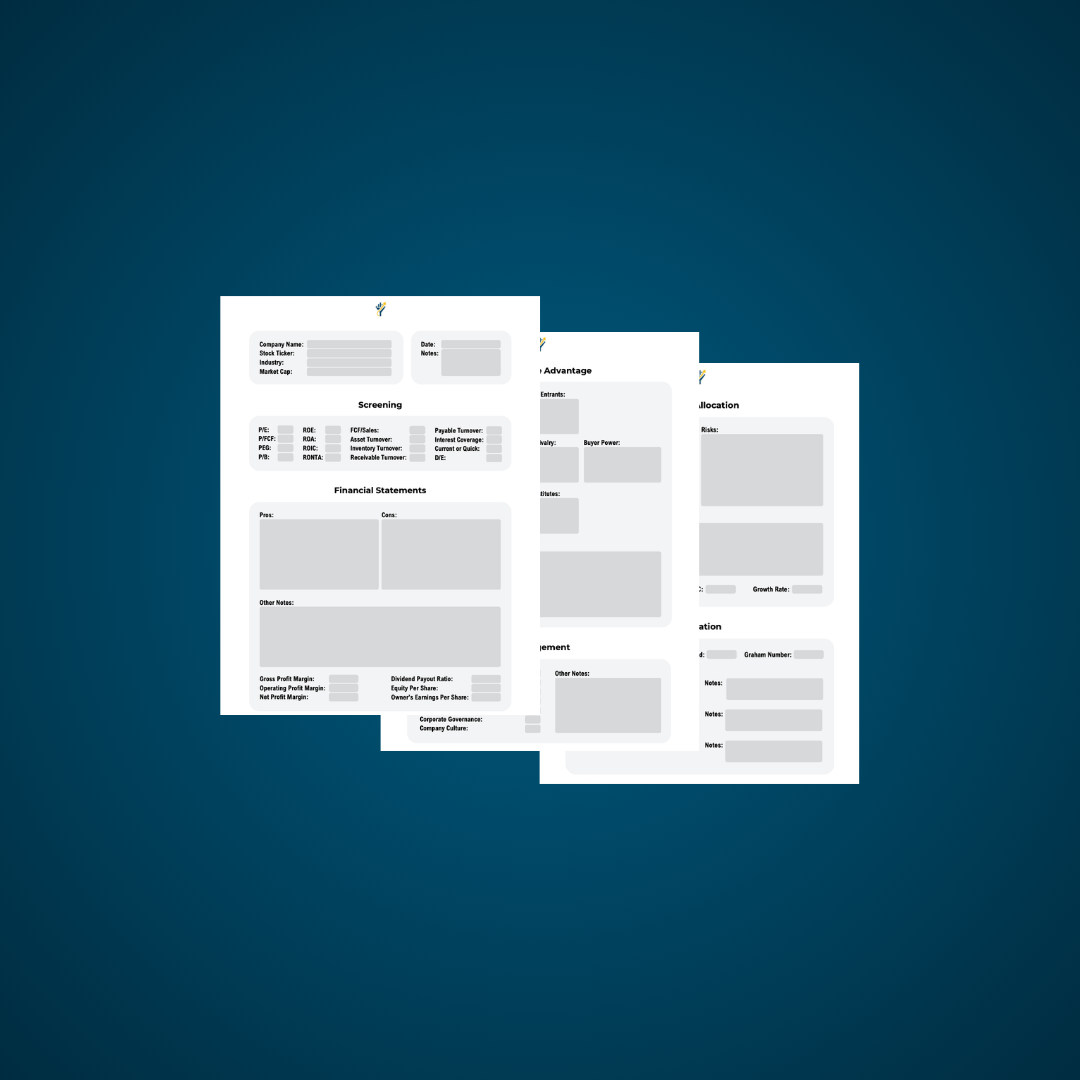 Stock Evaluation Template preview